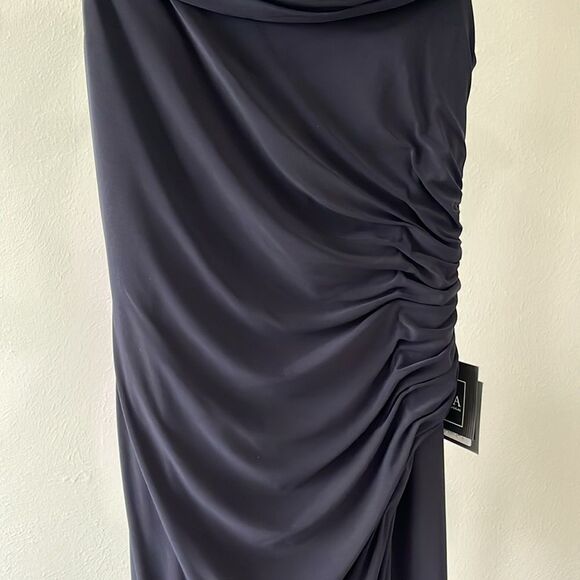 Ieena Mac Duggal 26517 Sleeveless Foldover Off Shoulder Gown Dress NWT Women’s 8 - Picture 7 of 14